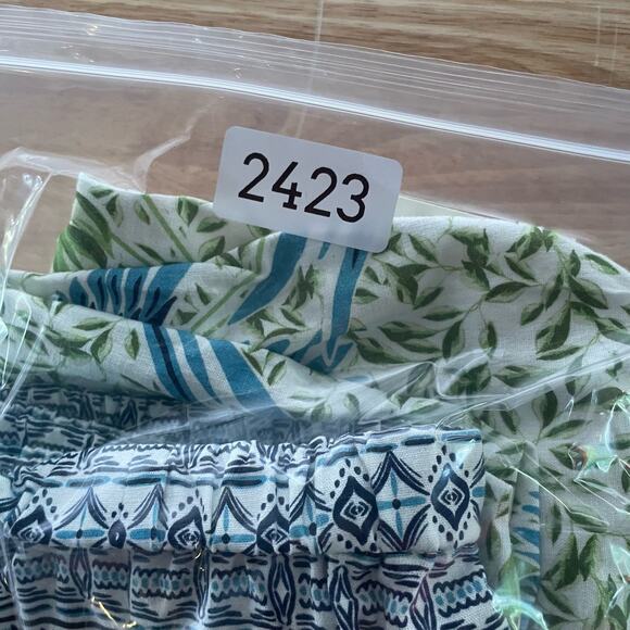 Alex Marie Top Bondi Linen Blend Short Sleeve Crew Neck Sz XL Bird Tropical - Picture 8 of 8